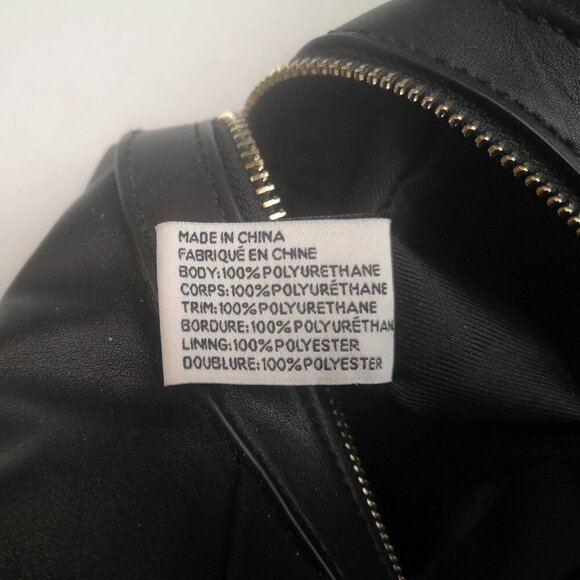 Naturalizer Faux Leather Black Pebble Finish Magnetic Closure Handbag - Picture 9 of 13